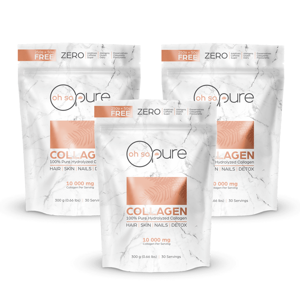 Oh So Pure offers 100% Hydrolyzed Collagen Peptides, significant health benefits. Visit Oh So Pure today and get your daily dose of Collagen, Live healthy, Live Happy. Take Control of your health.